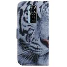 For Tecno Phantom X Coloured Drawing Leather Phone Case(Tiger) - 3