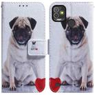 For Tecno Pop 5P Coloured Drawing Leather Phone Case(Pug) - 1