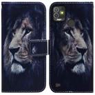 For Tecno Pop 5P Coloured Drawing Leather Phone Case(Lion) - 1