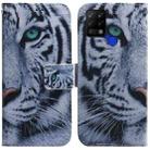 For Tecno Pova LD7 Coloured Drawing Leather Phone Case(Tiger) - 1