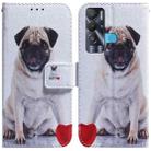 For Tecno Pova Neo LE6 Coloured Drawing Leather Phone Case(Pug) - 1