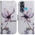 For Tecno Pova Neo LE6 Coloured Drawing Leather Phone Case(Magnolia Flower) - 1