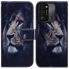 For Tecno Spark Go 2022 / Spark 8C Coloured Drawing Leather Phone Case(Lion) - 1