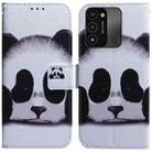 For Tecno Spark Go 2022 / Spark 8C Coloured Drawing Leather Phone Case(Panda) - 1