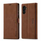 For Samsung Galaxy A13 5G Forwenw F1 Series Matte Strong Magnetism Leather Phone Case(Brown) - 1