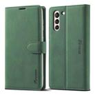 For Samsung Galaxy S22 5G Forwenw F1 Series Matte Strong Magnetism Leather Phone Case(Green) - 1