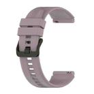 For Honor Watch GS 3 22mm Protruding Head Striped Silicone Watch Band(Purple) - 1