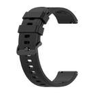 For Xiaomi Watch S1 Active / Watch Color 2 Solid Color Silicone Watch Band(Black) - 1