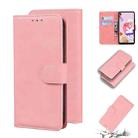 For LG K41S / K51S Skin Feel Pure Color Flip Leather Phone Case(Pink) - 1