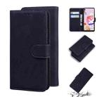 For LG K41S / K51S Skin Feel Pure Color Flip Leather Phone Case(Black) - 1