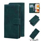 For LG K61 Skin Feel Pure Color Flip Leather Phone Case(Green) - 1