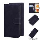 For LG K61 Skin Feel Pure Color Flip Leather Phone Case(Black) - 1