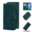 For LG K50 / Q60 Skin Feel Pure Color Flip Leather Phone Case(Green) - 1