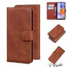 For LG Stylo 6 / K71 Skin Feel Pure Color Flip Leather Phone Case(Brown) - 1