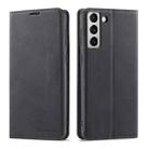 For Samsung Galaxy S22+ 5G Forwenw Dream Series Oil Edge Strong Magnetism Leather Phone Case(Black) - 1