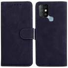 For Infinix Hot 10 X682 Skin Feel Pure Color Flip Leather Phone Case(Black) - 1