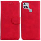 For Infinix Hot 10i / Smart 5 Pro X659B / PR652B / S658E Skin Feel Pure Color Flip Leather Phone Case(Red) - 1