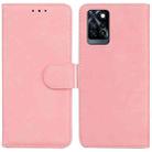 For Infinix Note 10 Pro X695 Skin Feel Pure Color Flip Leather Phone Case(Pink) - 1