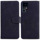 For Infinix Zero X / X Pro Skin Feel Pure Color Flip Leather Phone Case(Black) - 1