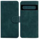For Google Pixel 7 5G Skin Feel Pure Color Flip Leather Phone Case(Green) - 1