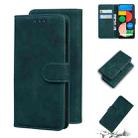 For Google Pixel 5 XL / 4a 5G Skin Feel Pure Color Flip Leather Phone Case(Green) - 1