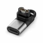 For Garmin Type-C / USB-C Female Watch Charging Adapter(Grey) - 1
