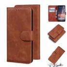 For Nokia 3.2 Skin Feel Pure Color Flip Leather Phone Case(Brown) - 1