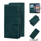 For Nokia 4.2 Skin Feel Pure Color Flip Leather Phone Case(Green) - 1