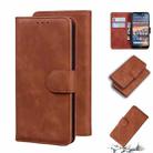 For Nokia 4.2 Skin Feel Pure Color Flip Leather Phone Case(Brown) - 1