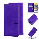 For Nokia 5.3 Skin Feel Pure Color Flip Leather Phone Case(Purple) - 1