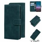 For Nokia 5.4 Skin Feel Pure Color Flip Leather Phone Case(Green) - 1