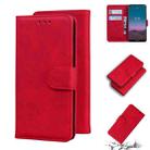 For Nokia 5.4 Skin Feel Pure Color Flip Leather Phone Case(Red) - 1