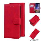 For Nokia 2.2 Skin Feel Pure Color Flip Leather Phone Case(Red) - 1