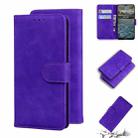 For Nokia 2.4 Skin Feel Pure Color Flip Leather Phone Case(Purple) - 1