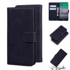 For Nokia 3.4 Skin Feel Pure Color Flip Leather Phone Case(Black) - 1