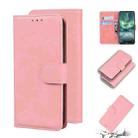 For Nokia 6.2 / 7.2 Skin Feel Pure Color Flip Leather Phone Case(Pink) - 1