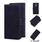 For Nokia G10 / G20 Skin Feel Pure Color Flip Leather Phone Case(Black) - 1