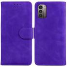 For Nokia G11 / G21 Skin Feel Pure Color Flip Leather Phone Case(Purple) - 1