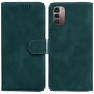 For Nokia G11 / G21 Skin Feel Pure Color Flip Leather Phone Case(Green) - 1