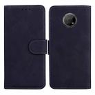 For Nokia G300 Skin Feel Pure Color Flip Leather Phone Case(Black) - 1