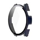 For Samsung Galaxy Watch4 44mm PC + Tempered Glass Watch Case(Black) - 1