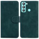 For Tecno Pop 5 LTE BD4 Skin Feel Pure Color Flip Leather Phone Case(Green) - 1