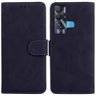 For Tecno Pova Neo LE6 Skin Feel Pure Color Flip Leather Phone Case(Black) - 1