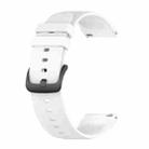 For Xiaomi Watch S1 22mm Protruding Head Glossy Silicone Watch Band(White) - 1