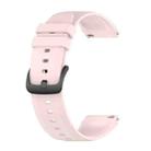 For Xiaomi Watch S1 22mm Protruding Head Glossy Silicone Watch Band(Light Pink) - 1