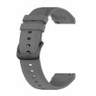 For Xiaomi Watch S1 22mm Protruding Head Glossy Silicone Watch Band(Dark Grey) - 1