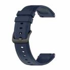 For Xiaomi Watch S1 22mm Protruding Head Glossy Silicone Watch Band(Midnight Blue) - 1