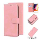 For iPhone SE 2022 / SE 2020 / 8 / 7 Skin Feel Pure Color Flip Leather Phone Case(Pink) - 1