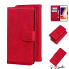 For iPhone SE 2022 / SE 2020 / 8 / 7 Skin Feel Pure Color Flip Leather Phone Case(Red) - 1