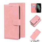 For iPhone 11 Pro Skin Feel Pure Color Flip Leather Phone Case (Pink) - 1